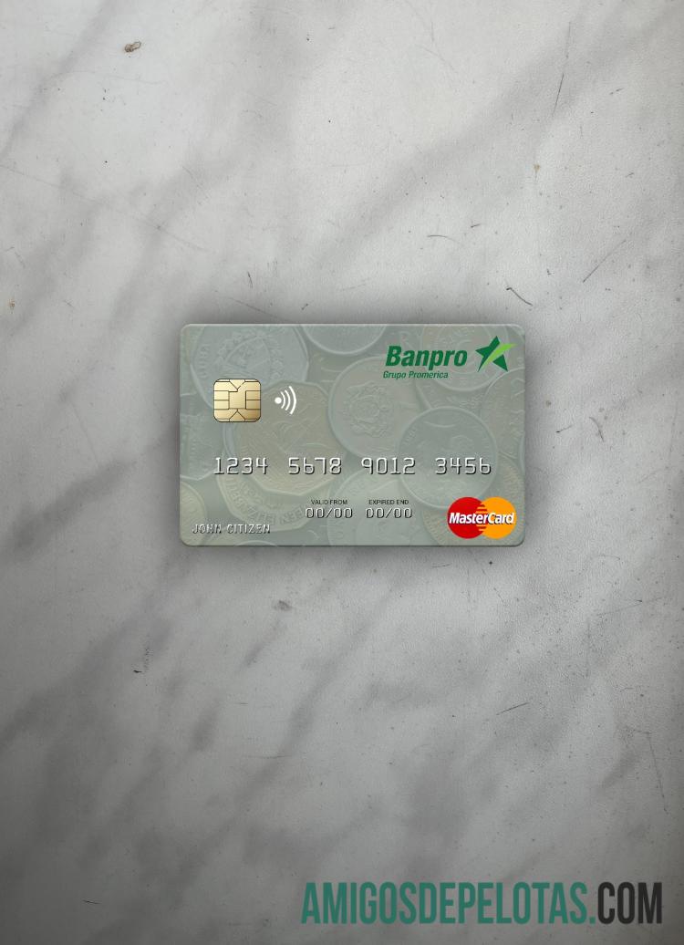 Nicarágua Banco De La Produccion Mastercard Photo Look Front modelo